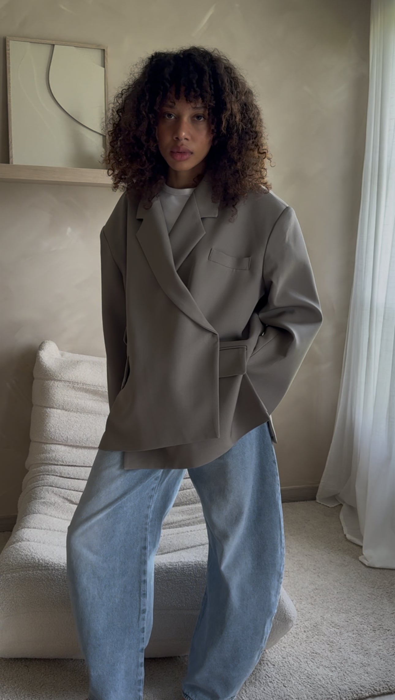 Blazer QUEEN - Taupe / PREMIUM