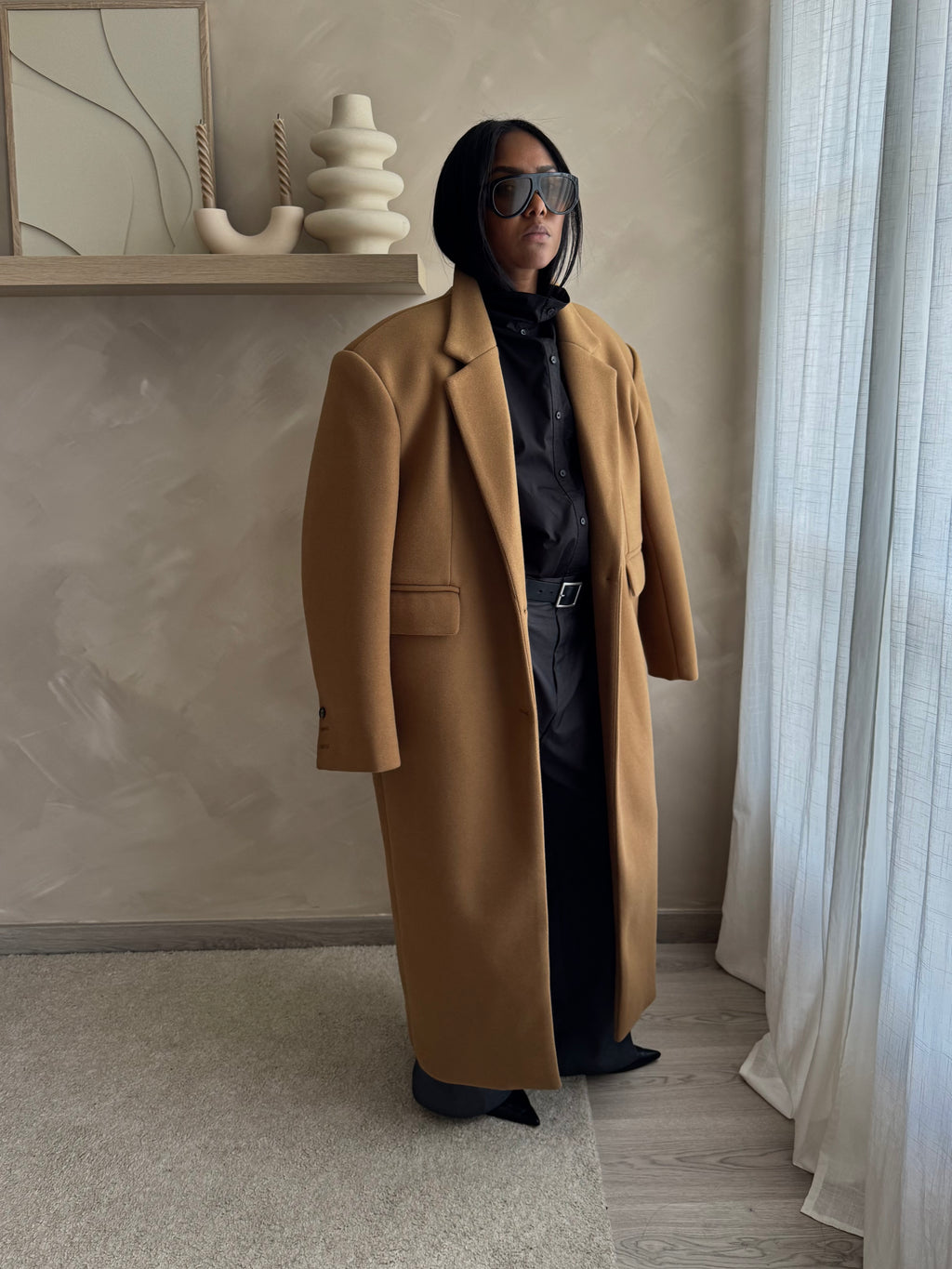 Manteau JUDE - WARM CAMEL  / PRÉCOMMANDE