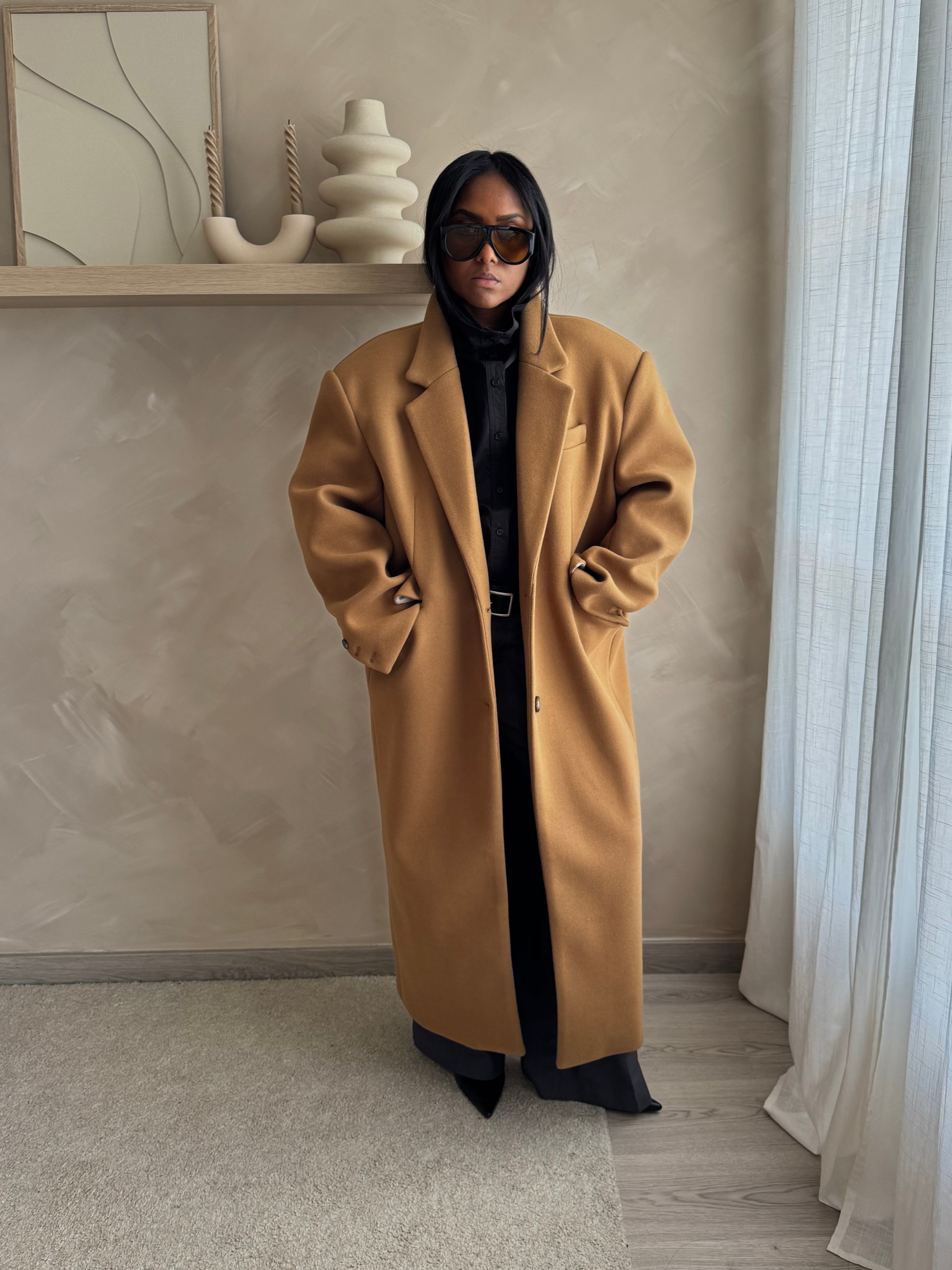 Manteau JUDE - WARM CAMEL  / PRÉCOMMANDE