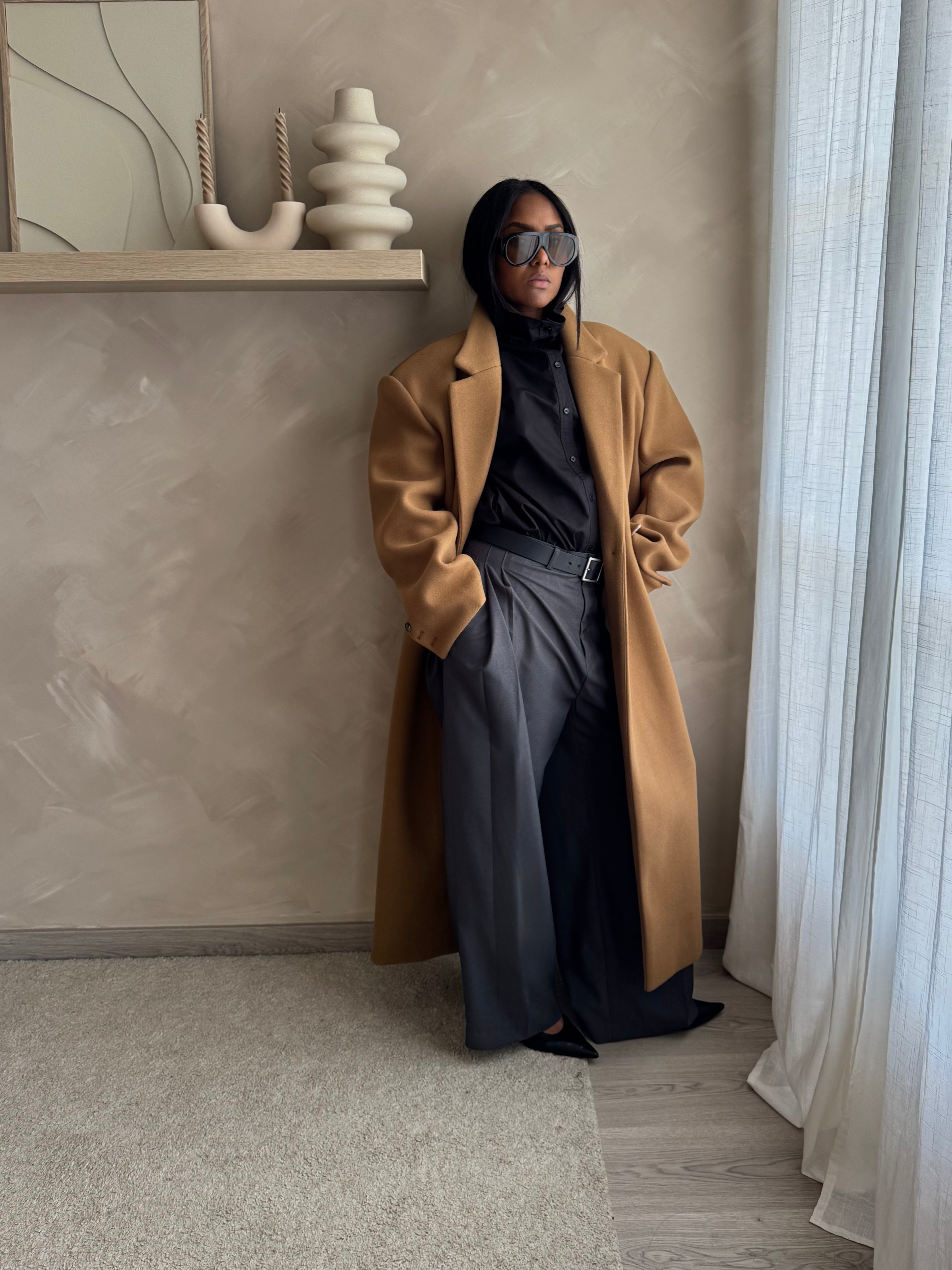Manteau JUDE - WARM CAMEL  / PRÉCOMMANDE