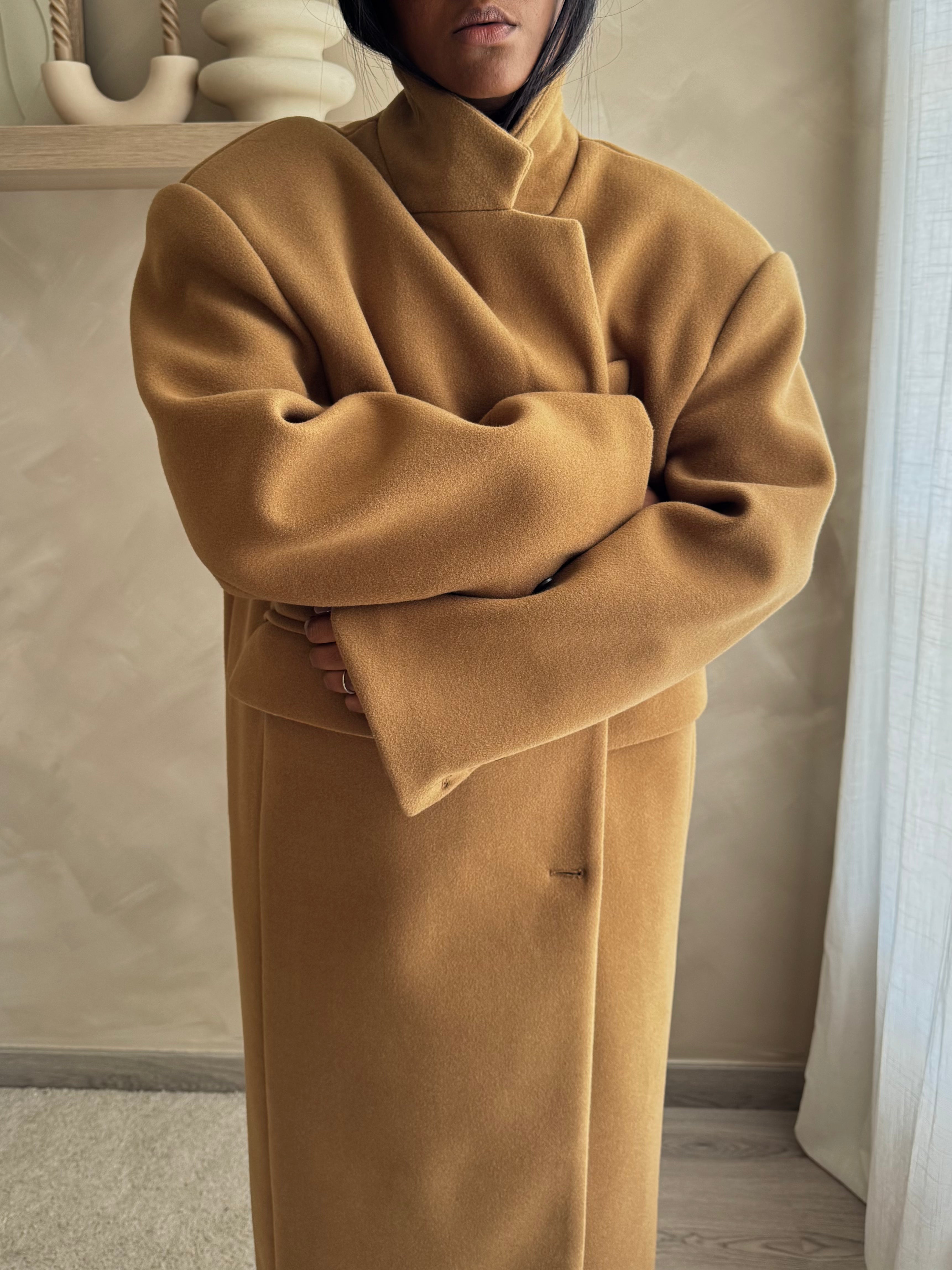 Manteau JUDE - WARM CAMEL  / PRÉCOMMANDE