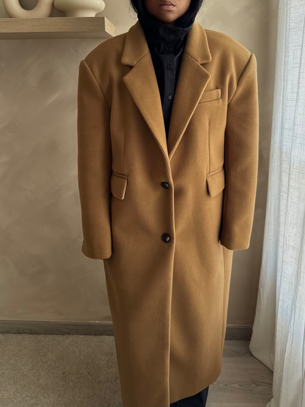 Manteau JUDE - WARM CAMEL  / PRÉCOMMANDE