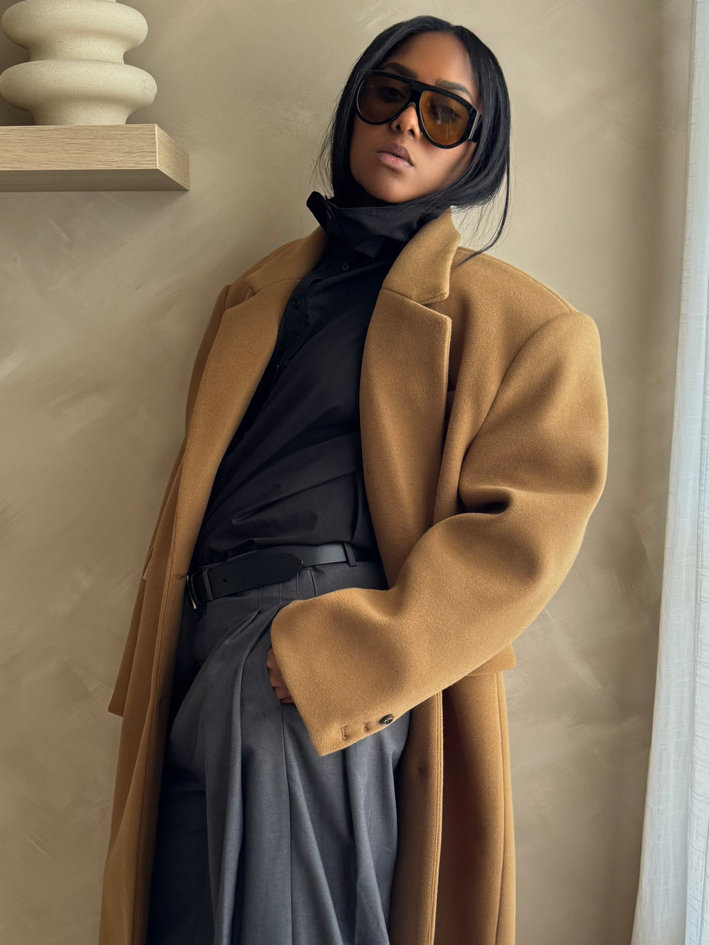 Manteau JUDE - WARM CAMEL  / PRÉCOMMANDE